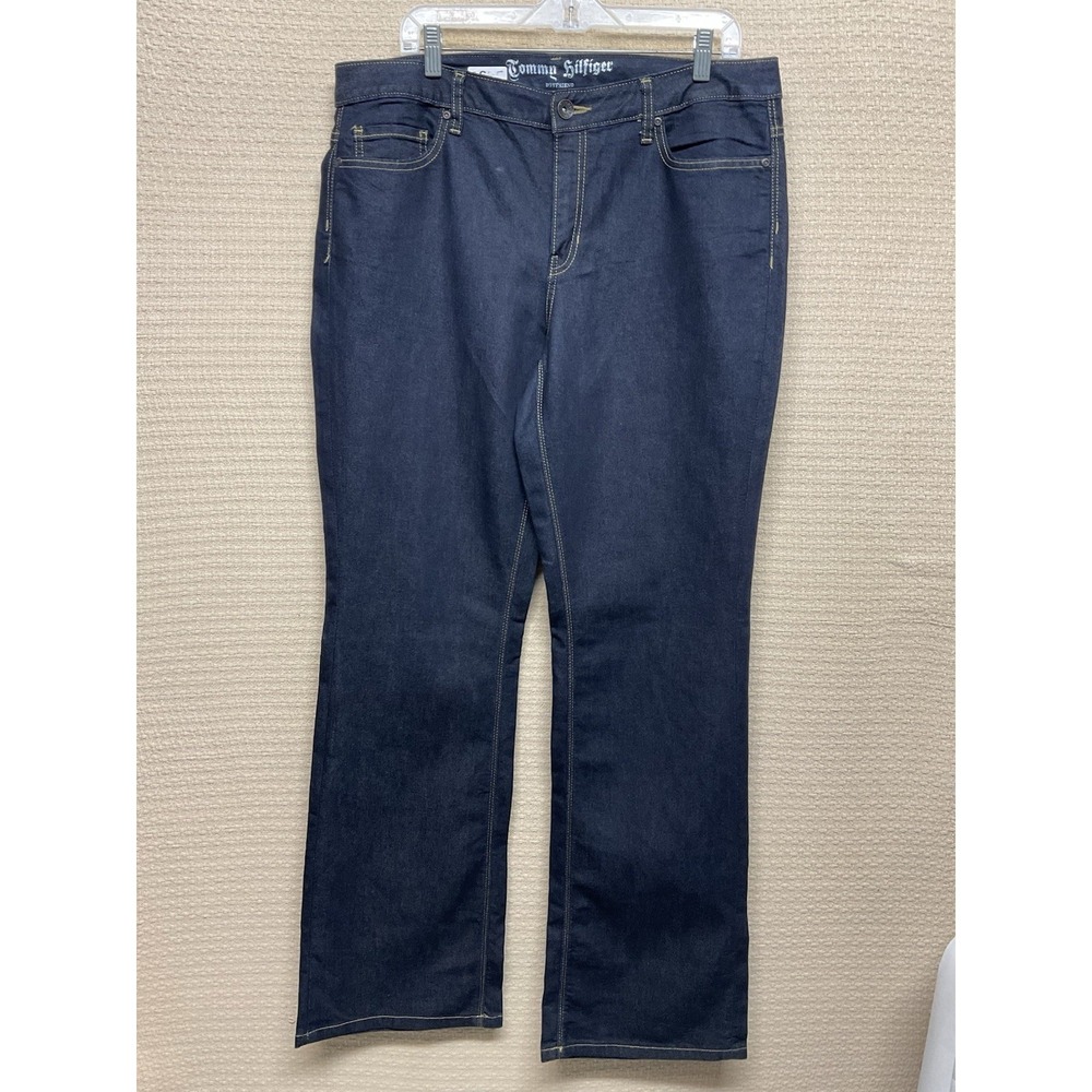 Tommy Hilfiger Blue Denim Classic 5Pocket Boyfriend Bootcut‎ Jeans Wms Size 12R